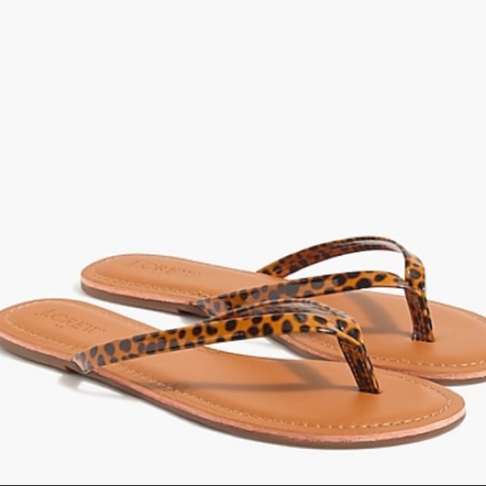 J. Crew Tortoise easy summer flip-flops